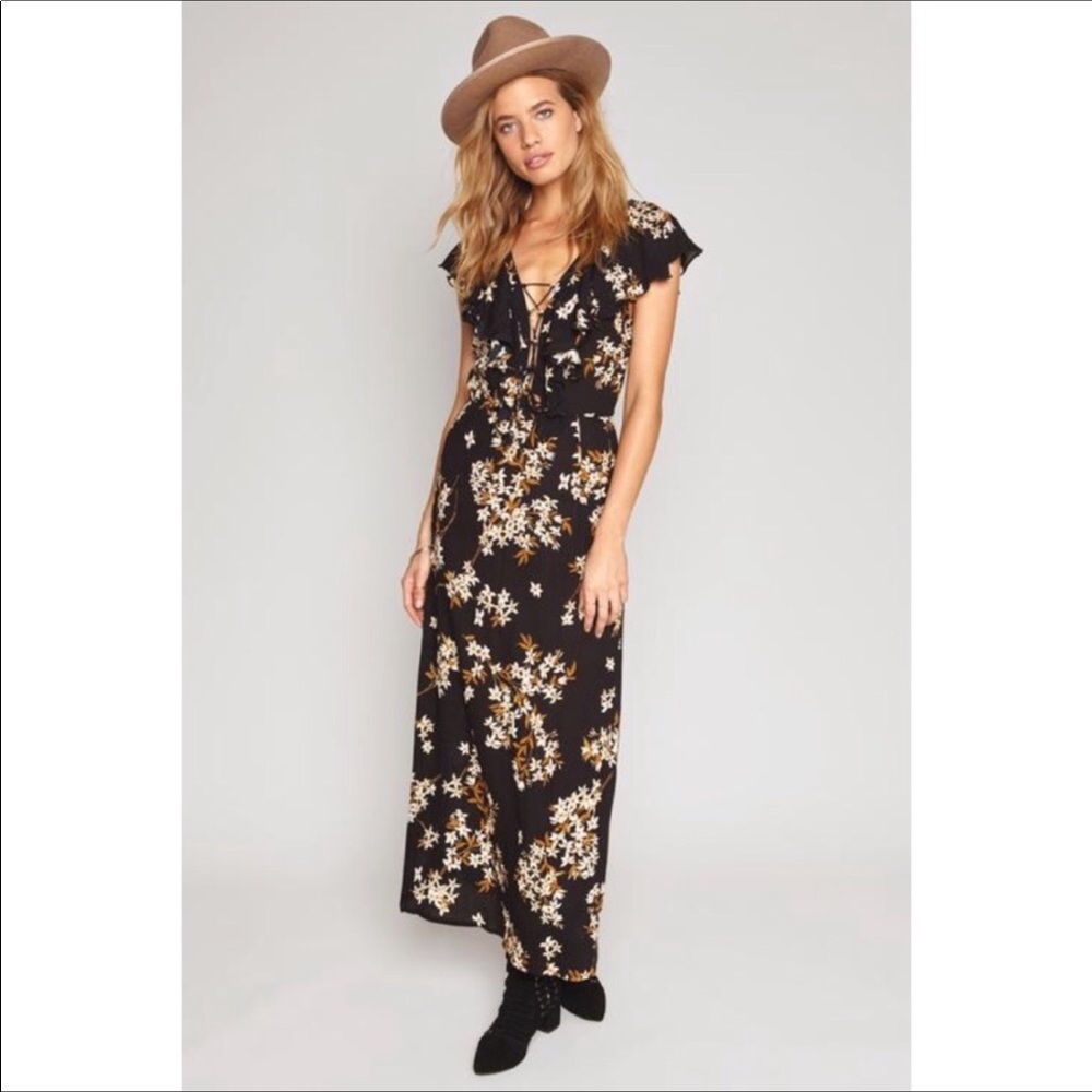 Amuse Society Floral Maxi Dress